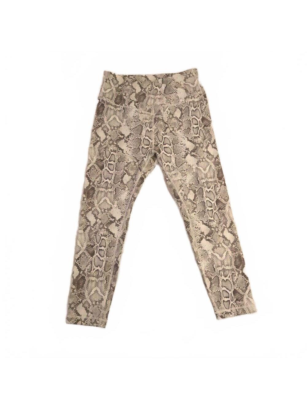 Victoria's Secret Snake Print Crisscross V Wasted Leggings Size 14